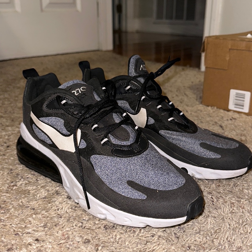 Nike Air Max 270 React black and white